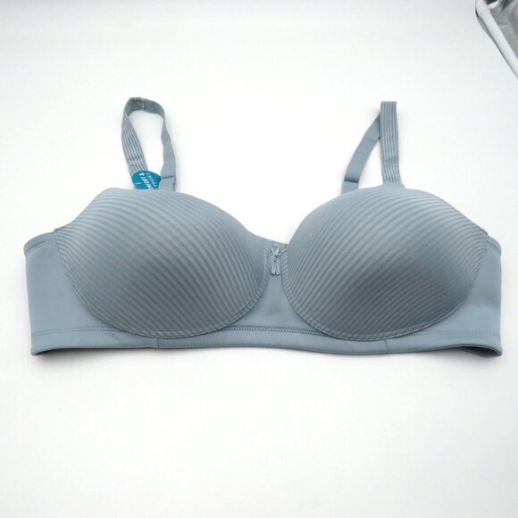 Vanity Fair Bra Size 42C Gray Comfort Support Underwire Adjustable Strap New - Picture 1 of 6
